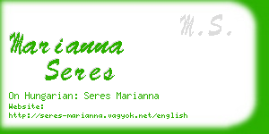 marianna seres business card